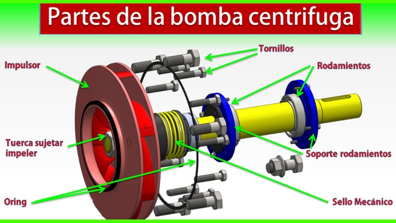 Bombas centrifugas▶️✅Bombas centrifugas tipos▶️Partes de la bomba centrifuga.