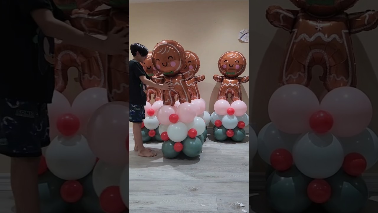 Christmas balloon decoration. 