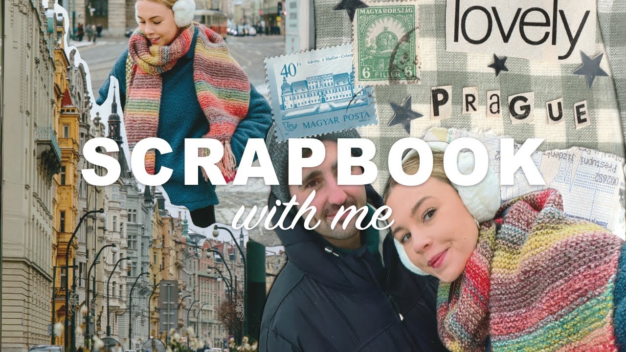 Scrapbook With Me ✿ Travel Scrapbook, Prague, Scrapbook Layout