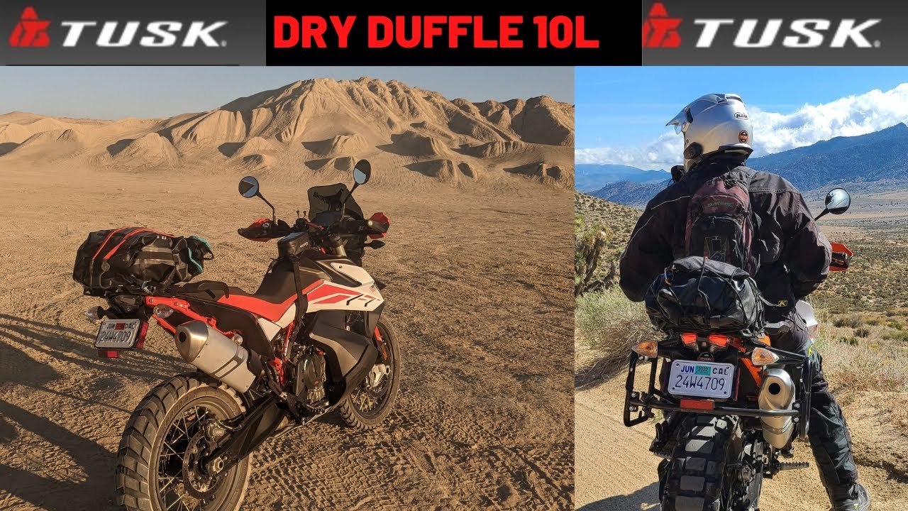 TUSK 10L DRY DUFFLE BAG  |TUSK 10L TAIL BAG | KTM 890 ADVENTURE R
