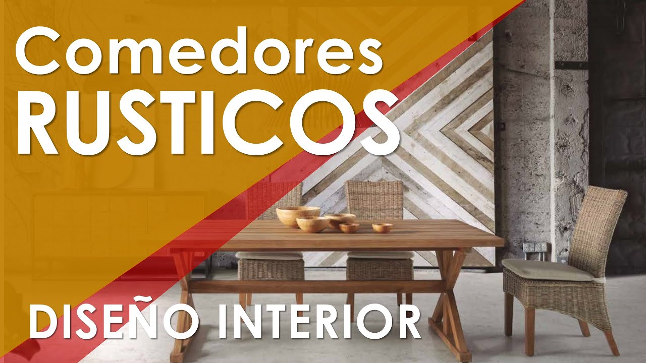 ✔️ COMEDORES RUSTICOS. Decoraci&oacute;n de comedores r&uacute;sticos modernos, de madera. Reforma tu sala r&uacute;stica