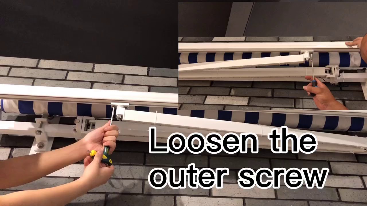 Awning arm adjustment video  sunflower sunawning