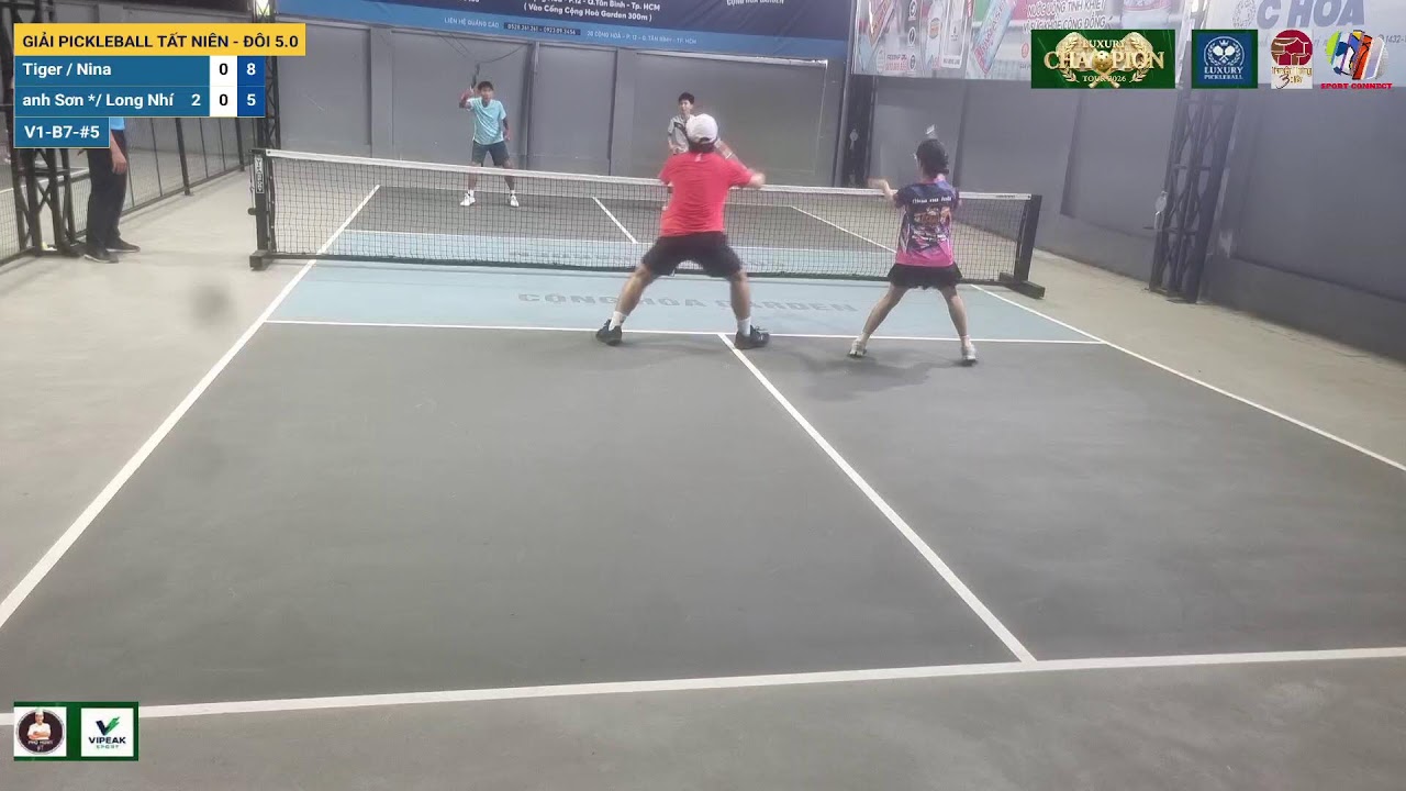 LIVE | GIẢI PICKLEBALL TẤT NIÊN - ĐÔI 5.0 | V1-B7-#5
