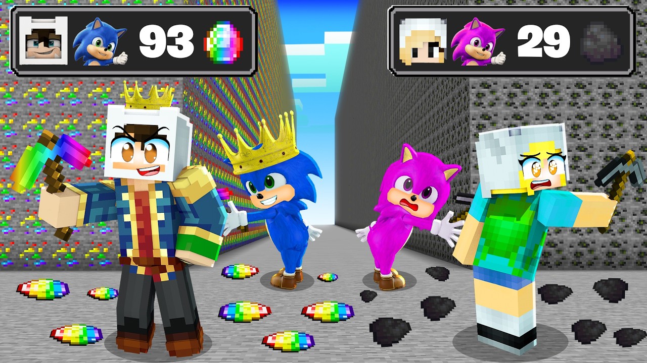 KRAL ERKEKLER VS FAKİR KIZLAR MADEN KAPIŞMASI 😨 Minecraft