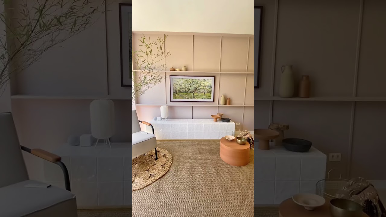 Transforma&ccedil;&atilde;o completa de Sala de TV no estilo Japandi #decora&ccedil;&atilde;o #transforma&ccedil;&atilde;o #fa&ccedil;avoc&ecirc;mesmo