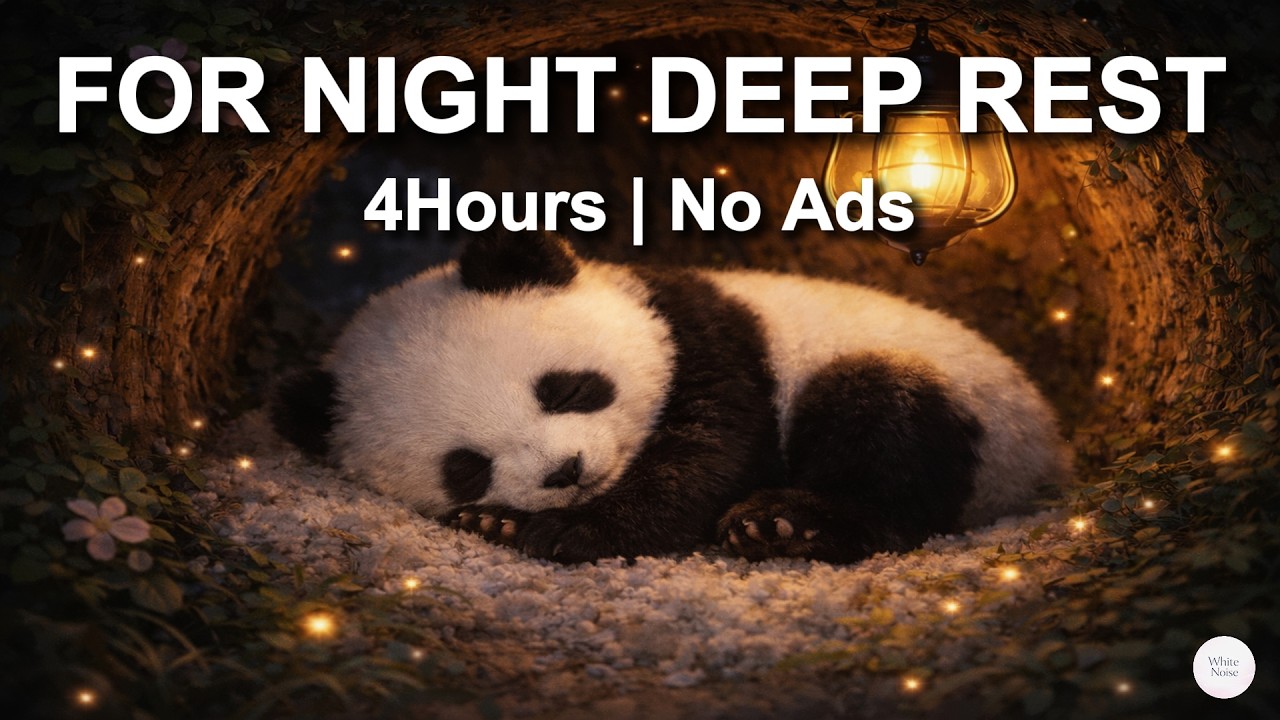 [White Noise] White Noise Instant Sleep for Night Deep Rest 4Hours | No Ads