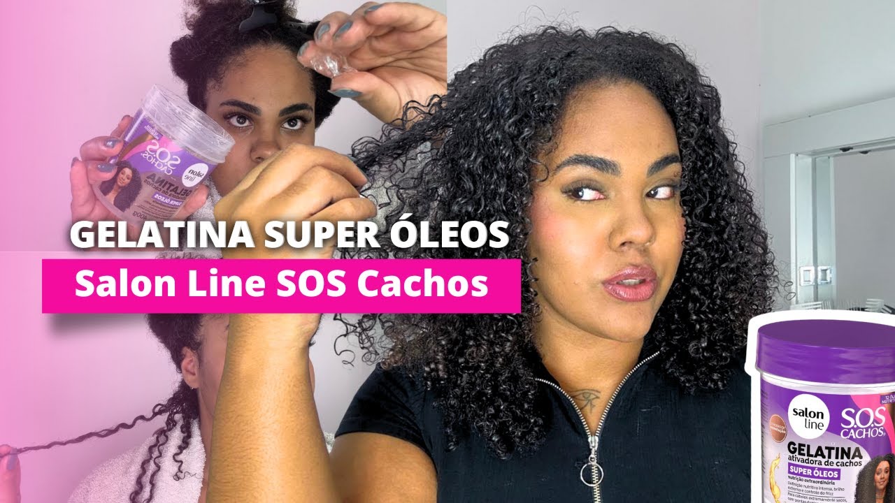 Resenha da GELATINA SUPER ÓLEOS da SALON LINE  | SOS Cachos | Rapha Oscar