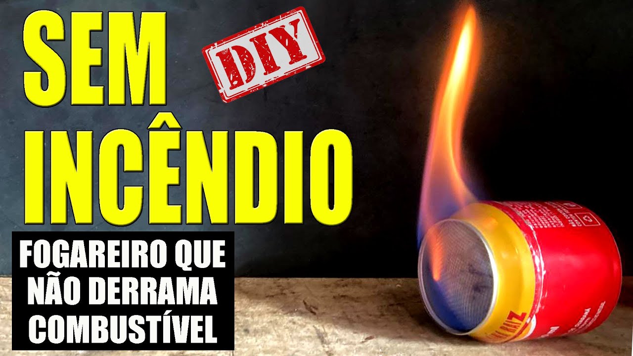Como Fazer um Fogareiro Que Não Derrama Combustível – DIY - Sobrevivencialismo