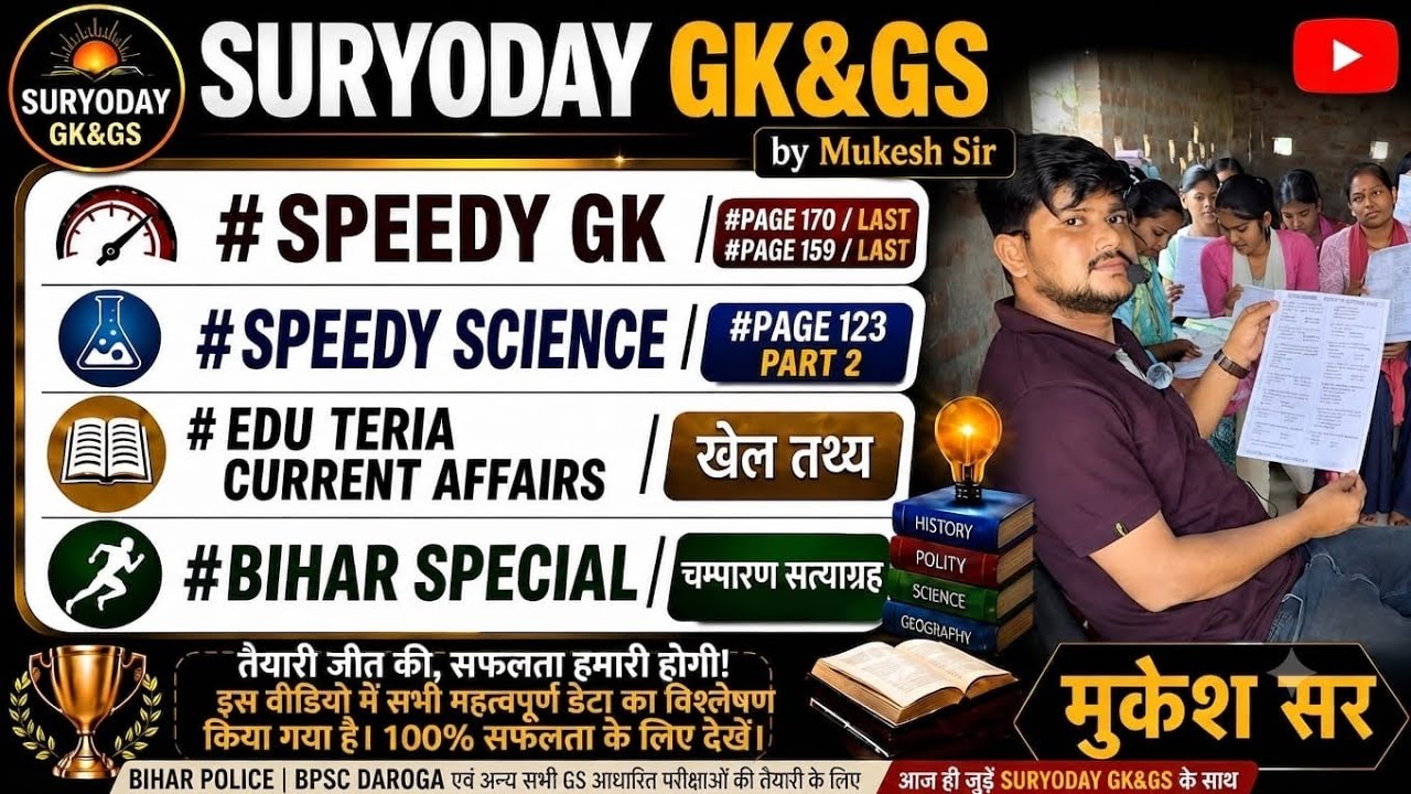 Speedy Gk Speedy Science Edu Teria Current Affairs Bihar स्पेशल