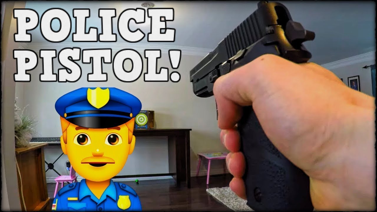 AIRSOFT POLICE PISTOL!! 👮&zwj;♂️ (Unboxing a Professional Training M226-LE KWA Gas Blowback)