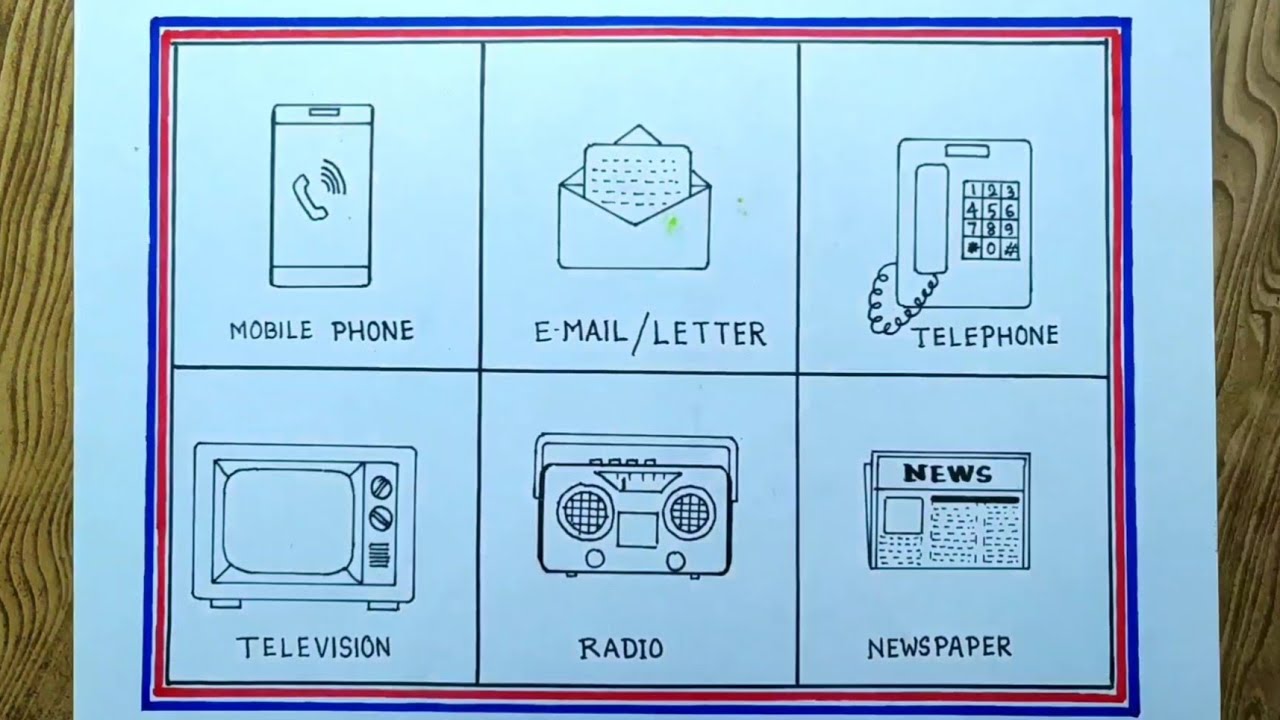 Means of communication drawing easily