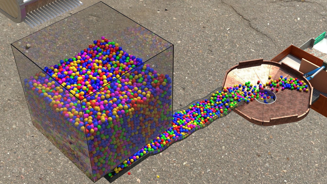 22 000 Colorful Balls Marble Run Loop animation V12 #marbles #marblerun #marblerace