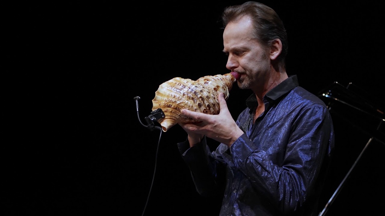 Improvisation on seashell horn and analogue synthesizer by Marco Blaauw