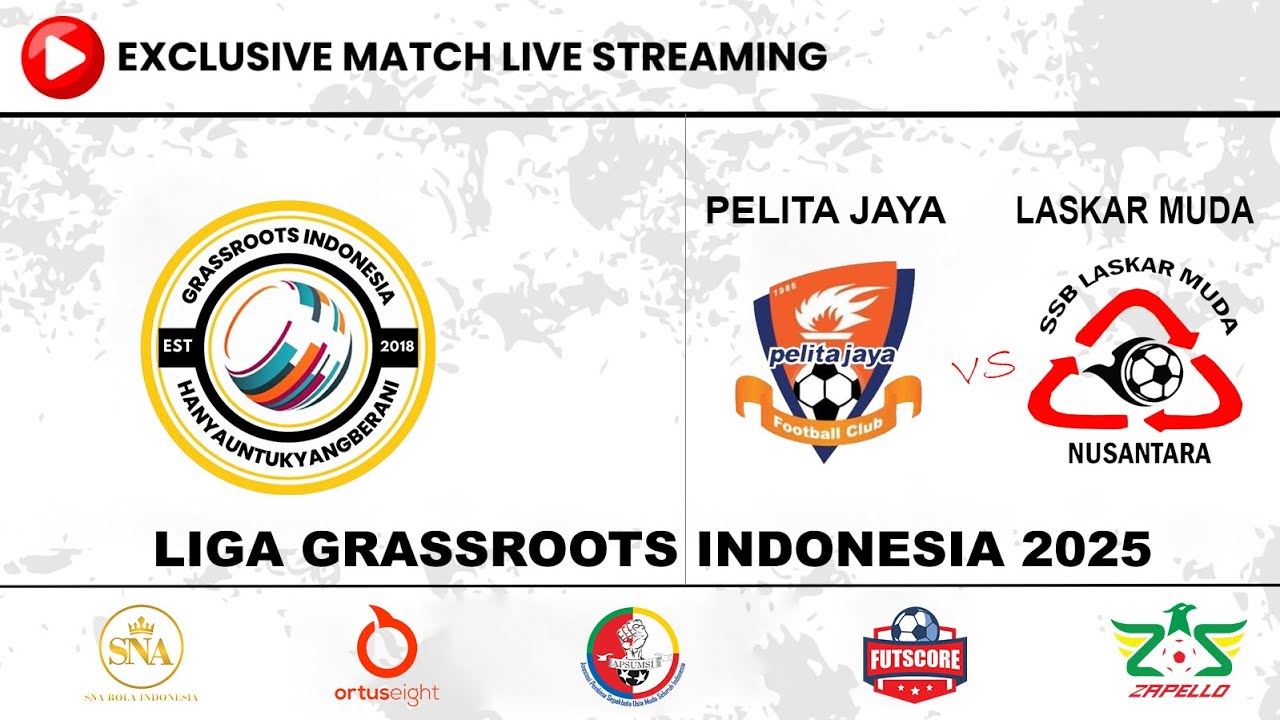 PELITA JAYA vs LASKAR MUDA NUSANTARA | Liga Grassroots Indonesia 2025 JABODETABEK LIVE Lapangan 6