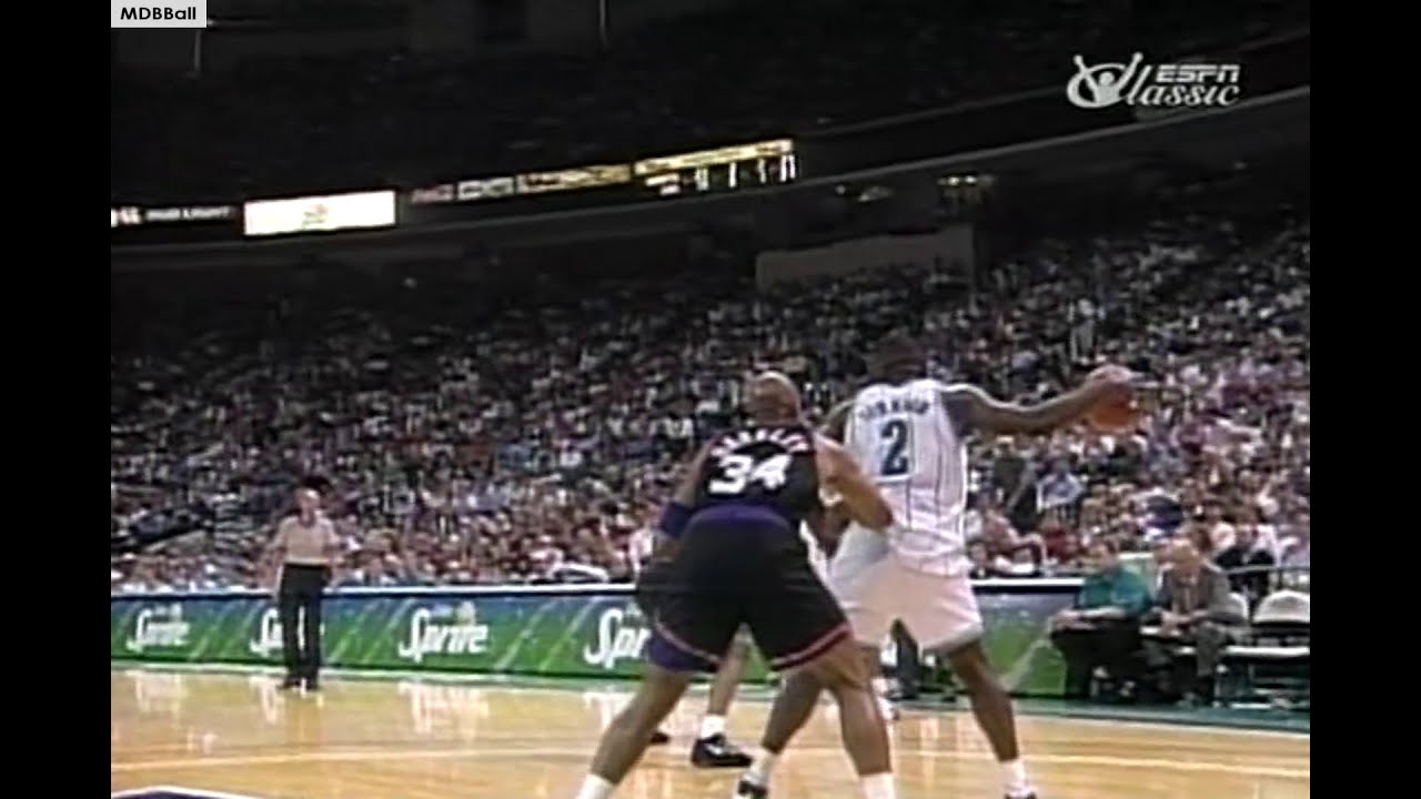 NBA On TBS - Charles Barkley Battles Larry Johnson Suns @ Hornets February 1995