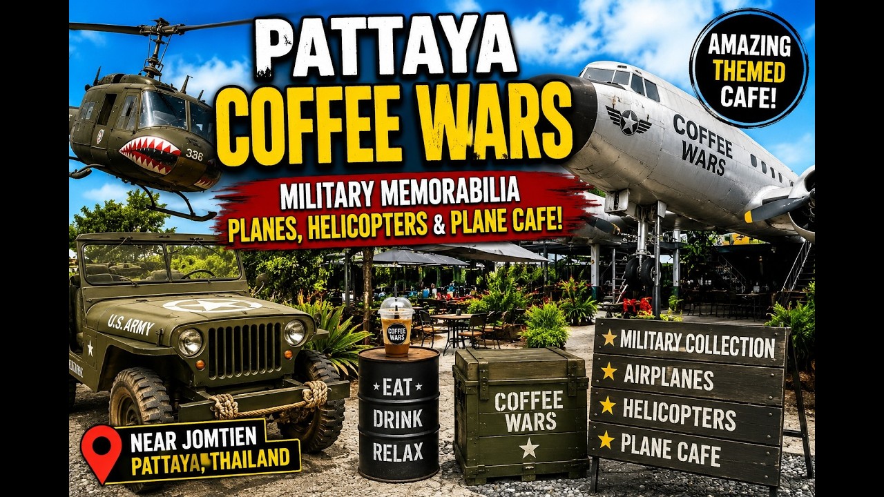 Pattaya Coffee Wars  Planes Copters and Memorabilia. Not To Be Missed