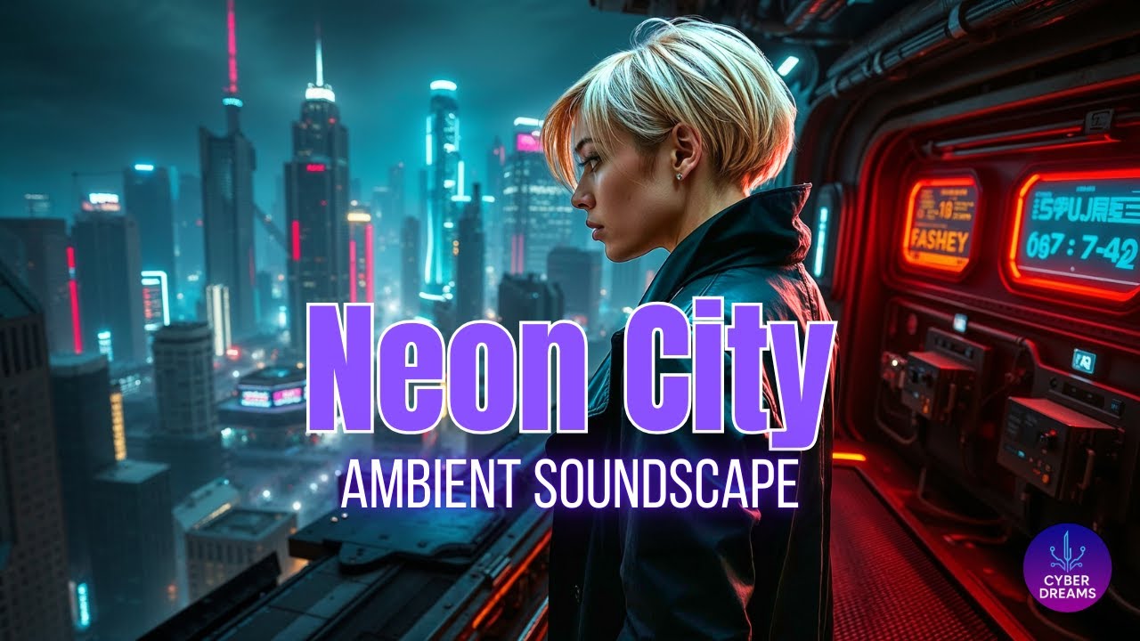 Cyberscape Escape - 2 Hours of Futuristic Ambience for Late Night Focus