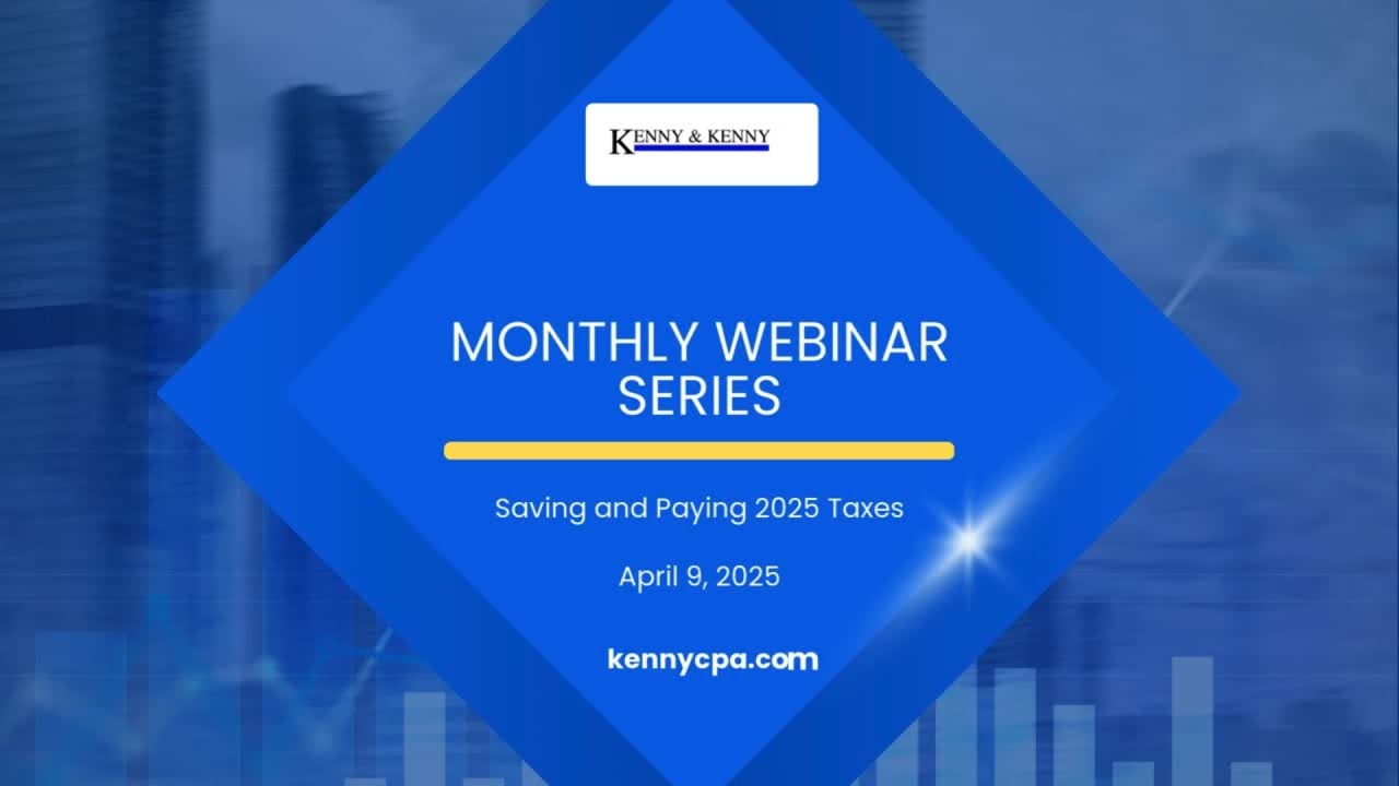 Saving and Paying 2025 Taxes - April 2025