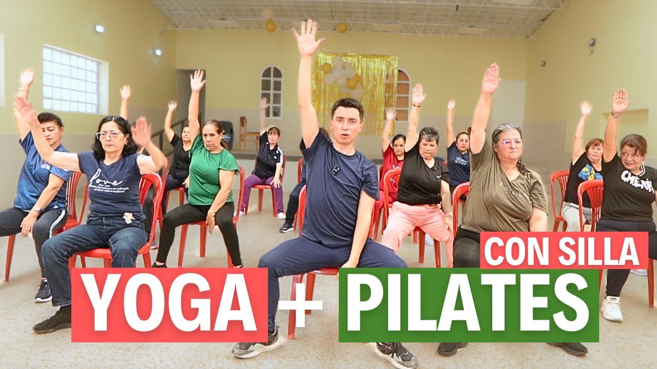Ejercicios para personas mayores. YOGA y Pilates en SILLA.
