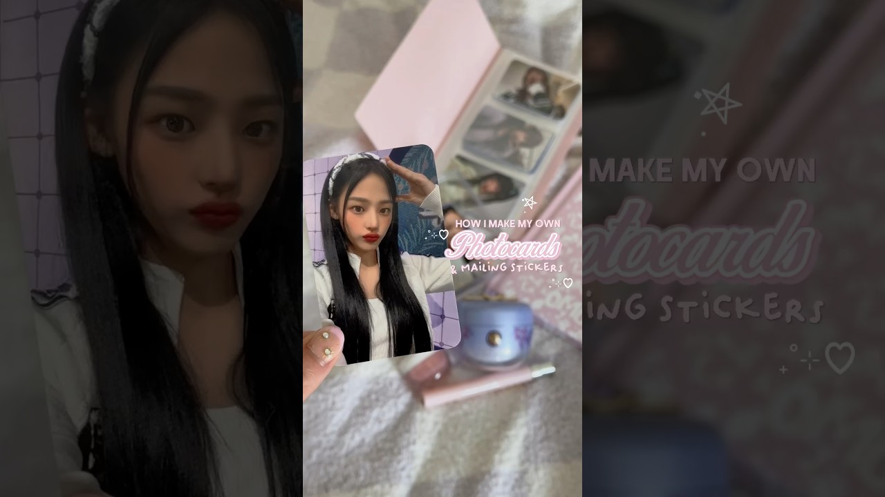 КАК СОЗДАТЬ: Фотооткрытки и наклейки для отправки по почте ₊˚⊹♡