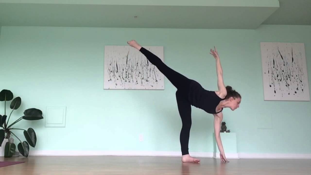 A yoga dance flow in real time
