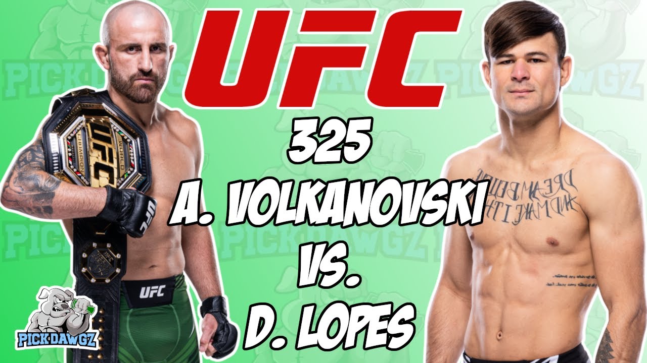 Прогнозы и ставки на бой Волкановски против Лопес на UFC 325 | UFC Австралия