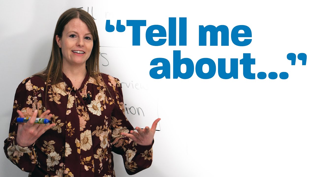 Improve your conversation skills with this easy expression: &ldquo;Tell me about&hellip;&rdquo;