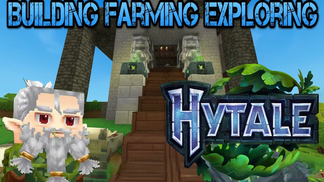 Building, Farming, & Exploring! --OG Minecraft Player Checks out Hytale -- Episode #2