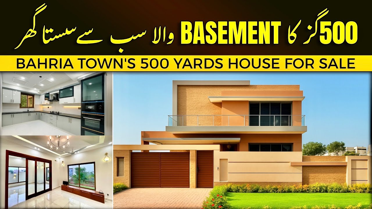 500 Sq Yards Beautiful House with Basement in Bahria Town Karachi - Precinct 4 | House For Sale