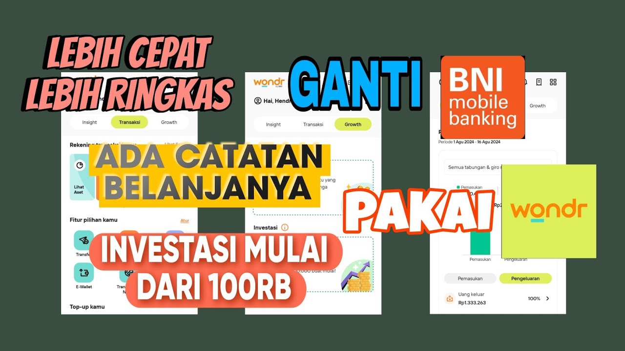 MIGRASI KE WONDR BY BNI | REVIEW APLIKASI WONDR by BNI | PENGGANTI BNI MOBILE BANKING