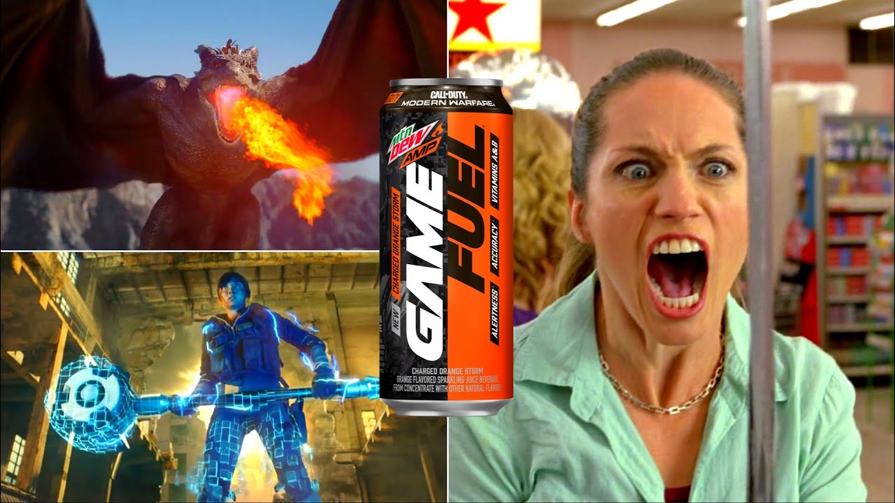 All The Best Mountain Dew Game Fuel Commercials EVER!