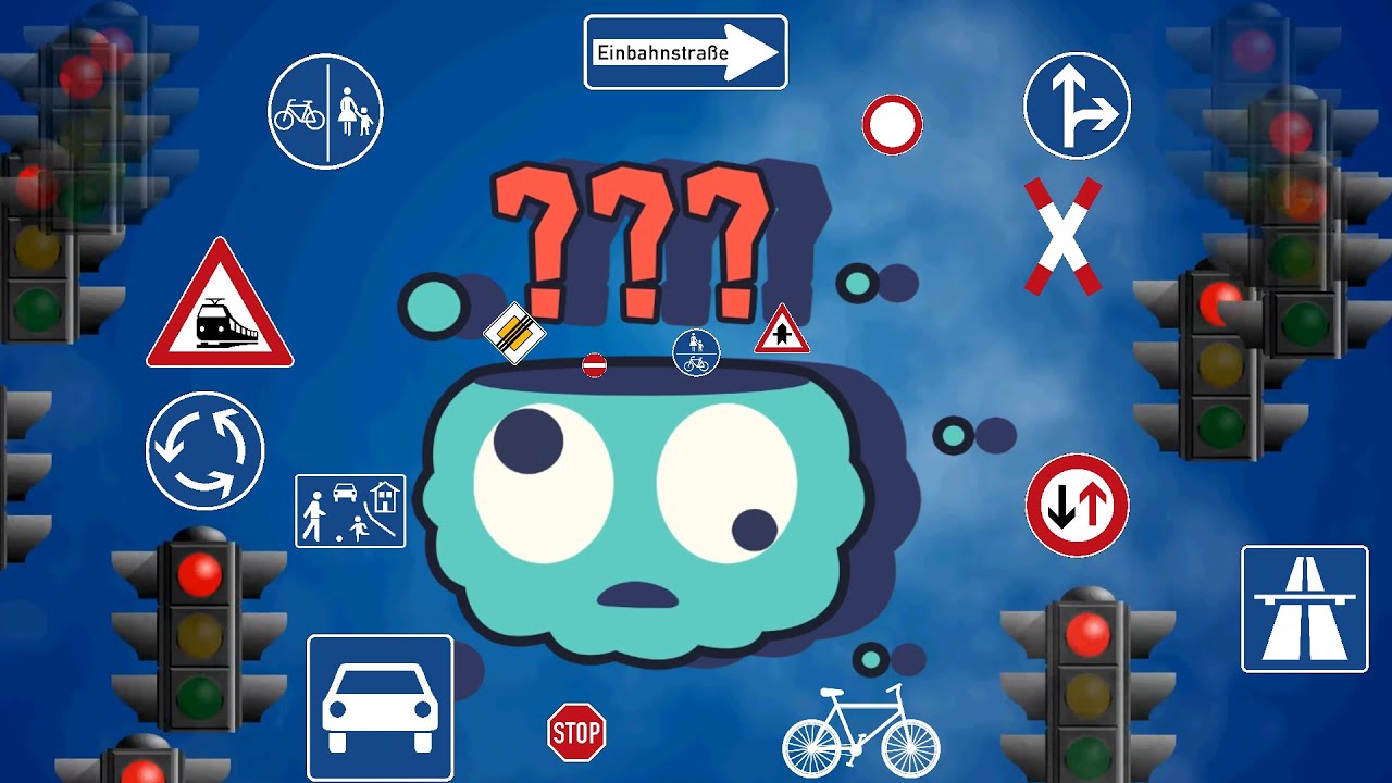 Fahrradführerschein - Verkehrszeichen, Fahrradprüfung 4 Klasse