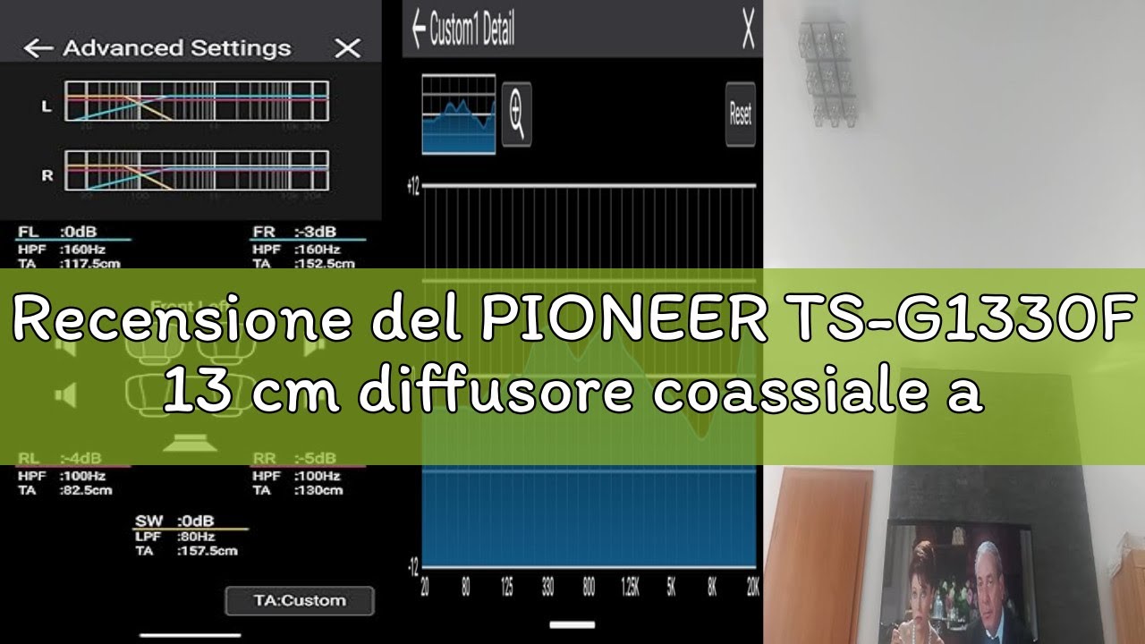 Recensione del PIONEER TS-G1330F 13 cm diffusore coassiale a 3 vie (250 W max. ciascuno, 35 W sinus)