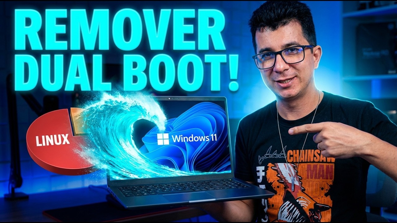 🔥Como REMOVER o Dual Boot e Deixar SÓ o Windows Sem Formatar!