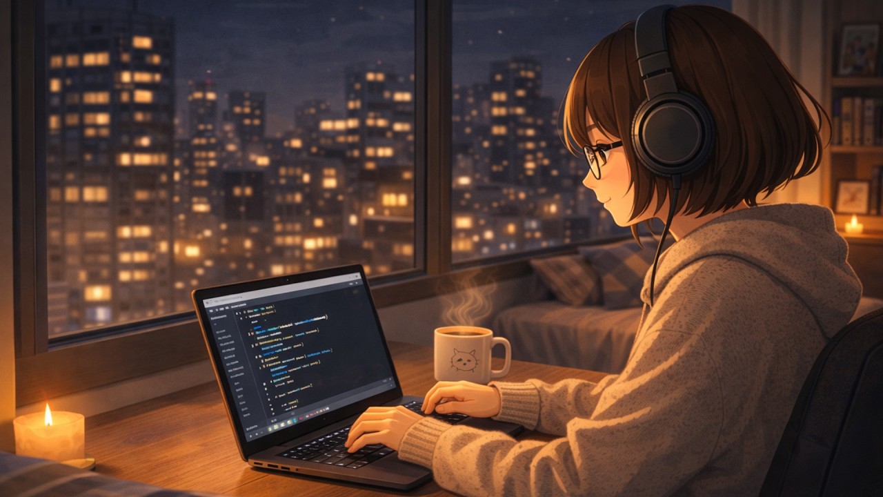 Stay Focused 💻 with Rivia | 4 Hour Piano Lofi for Coding & Study