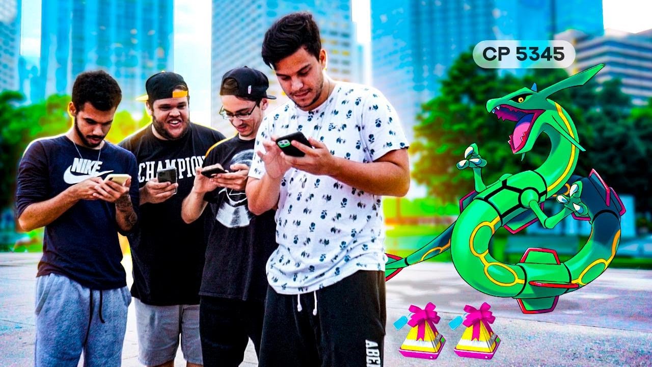 Pokemon GO: GANHEI UM RAYQUAZA ‹ EduKof Games ›