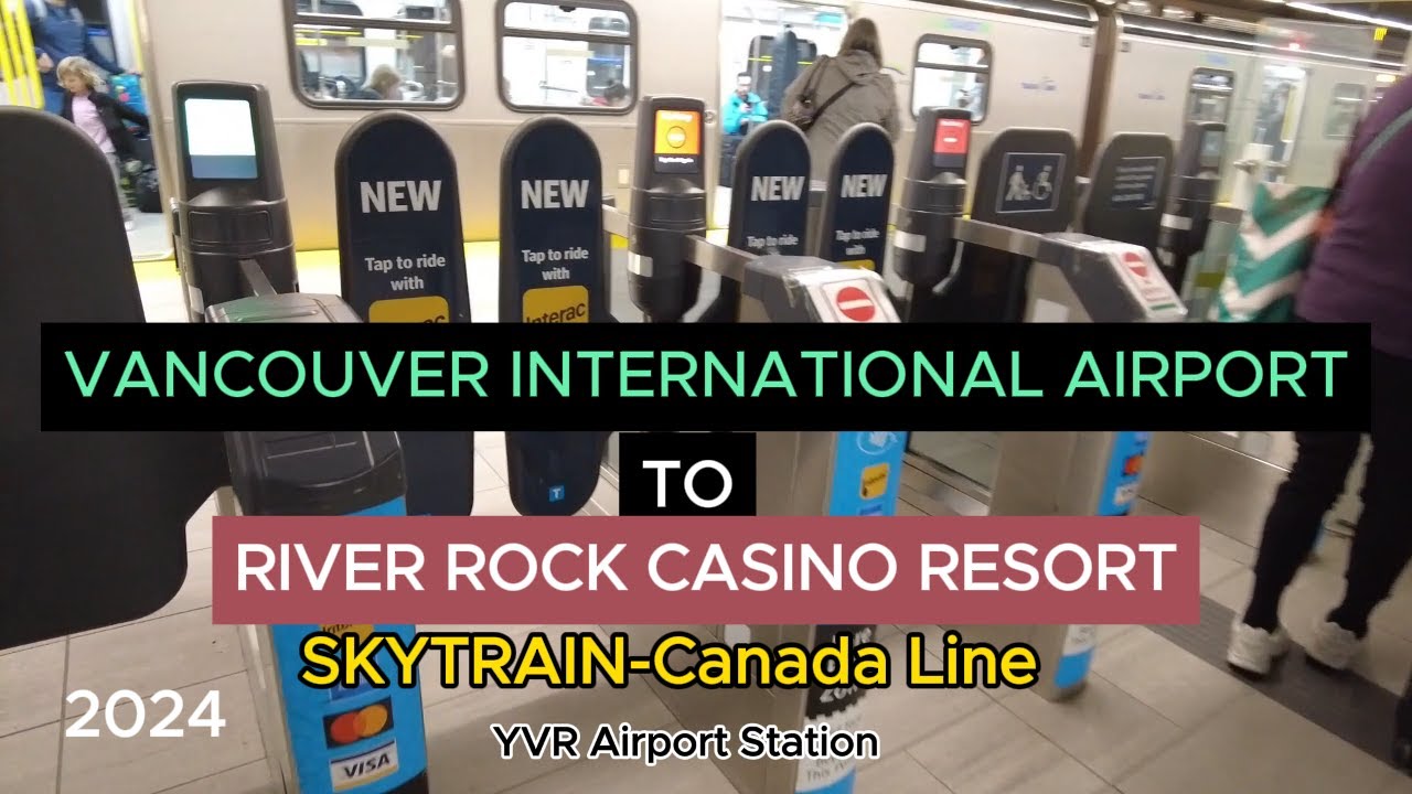 RIDING THE SKY TRAIN FROM YVR INT'L AIRPORT-CANADA TO RIVER ROCK CASINO RESORT 2024...