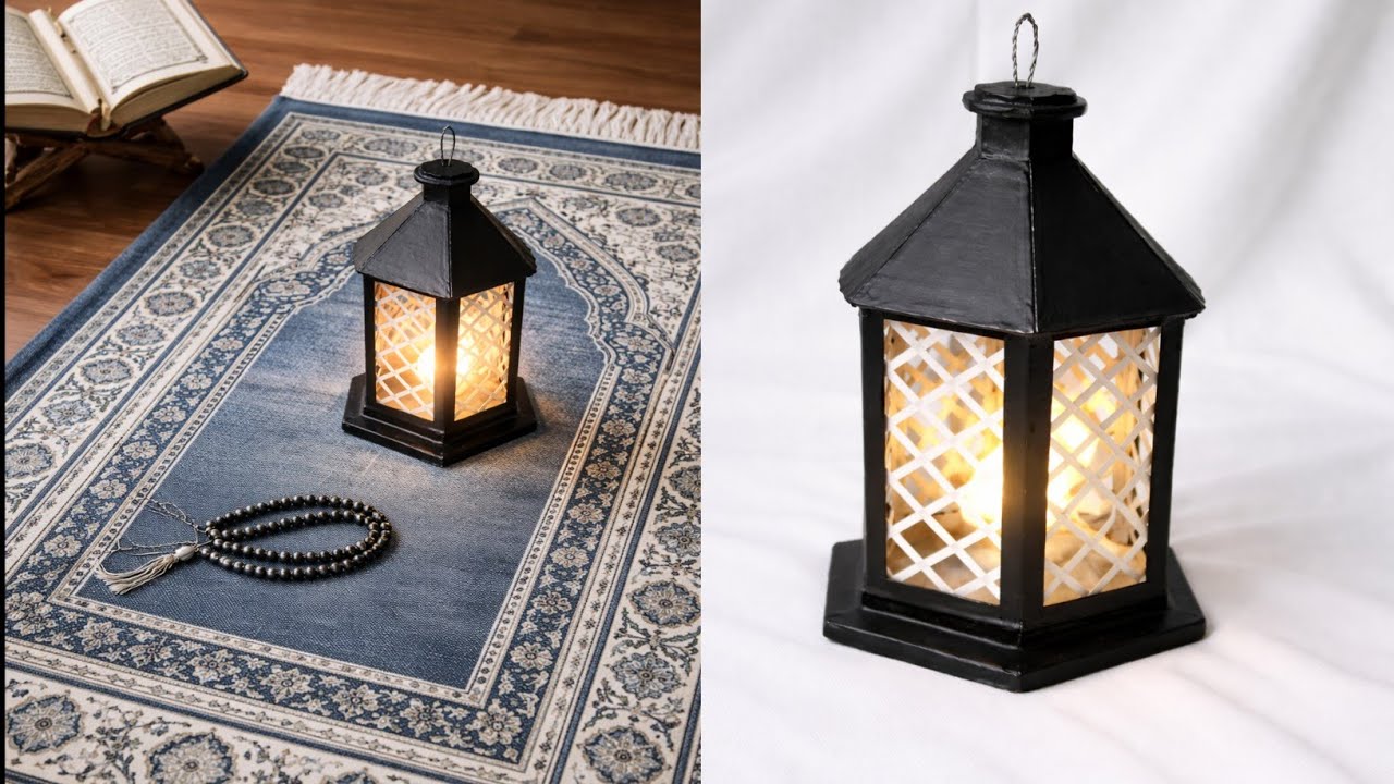 Ramadan Special Decorative Lamp | Eid Special Diy lamp Wast material Diy ✨