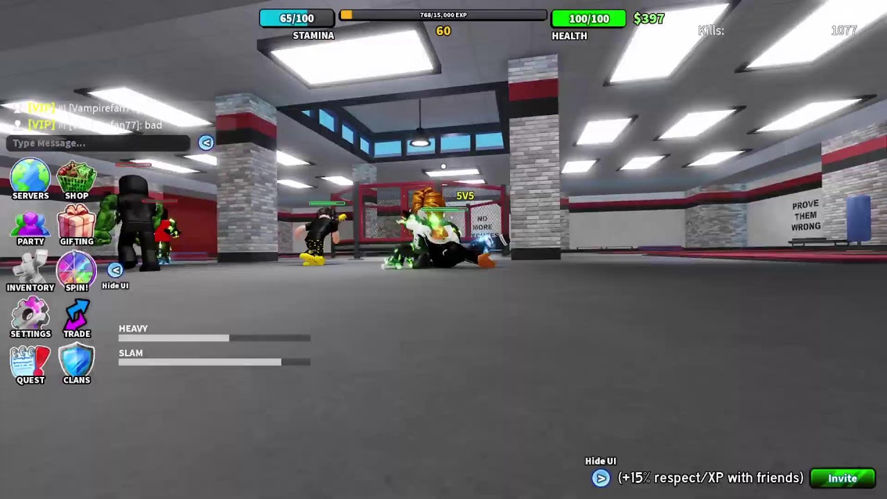 Playing fight in a school with sub