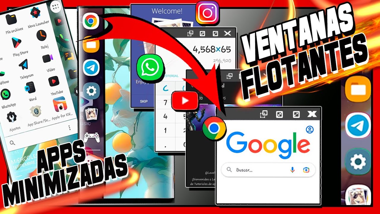 🔥Como ACTIVAR Múltiples VENTANAS FLOTANTES & MENÚ MULTITAREA en cualquier ANDROID - APPS Como en PC