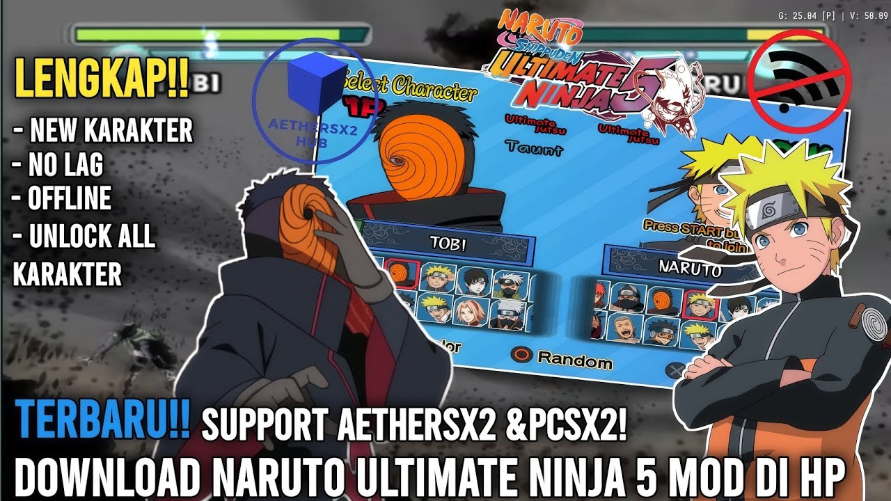 KEREN BANGET!! Download Naruto Ultimate Ninja 5 Mod 3d Pain DLL Offline