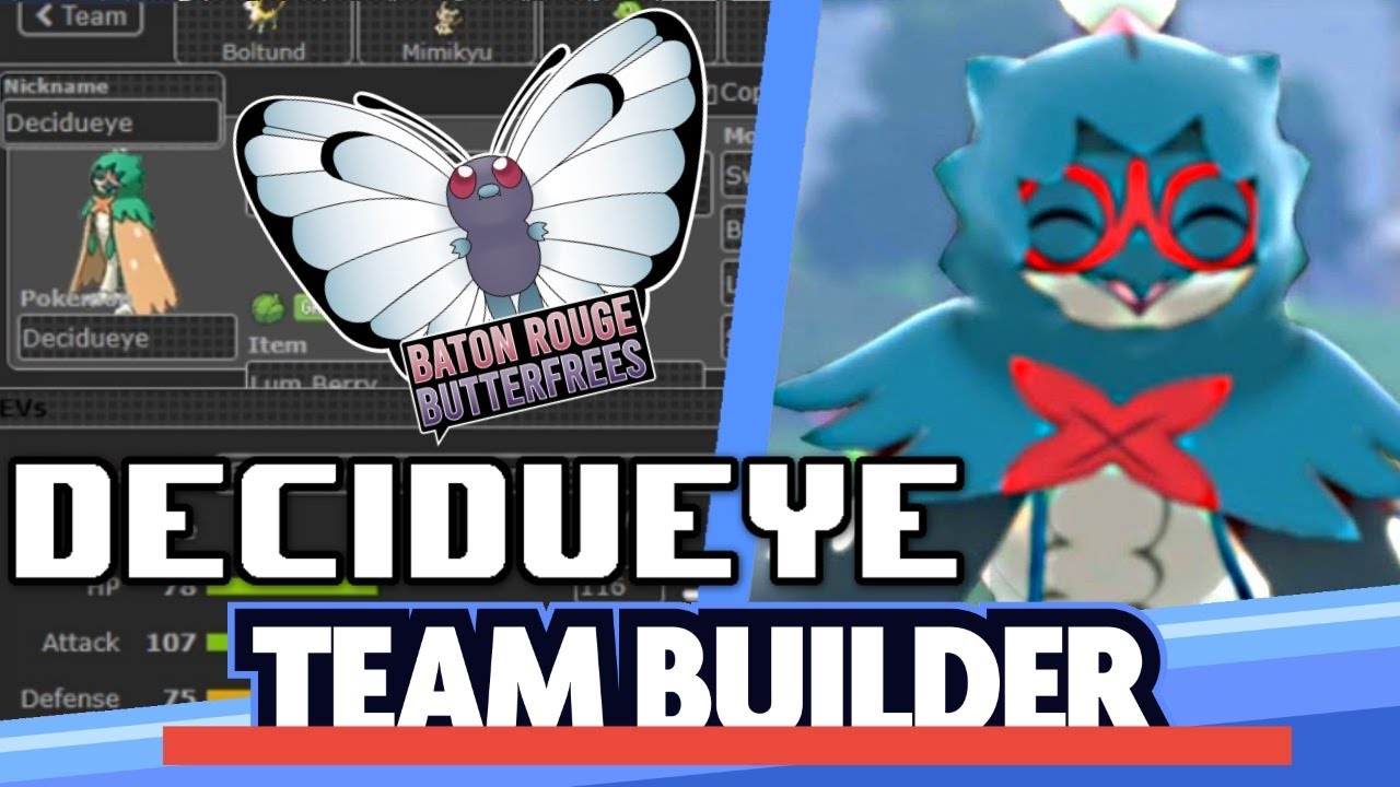 Decidueye Competitive WBE Team Building Guide! Pokemon Sword and Shield Baton Rouge Butterfrees