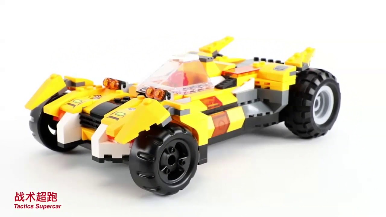 ENLIGHTEN POWER SQUAD | 3404 Solid Rook Combined Battle Car | LEGO Speed Build HD