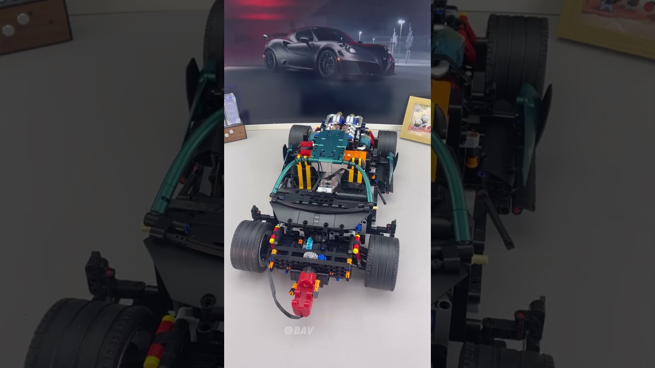 Alfa Romeo 33 Stradale🚀, a perfect combination of electric functions#legocar #legotechnic #legomoc