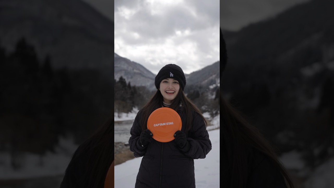 Spinning frisbee in the snow #lifehacks