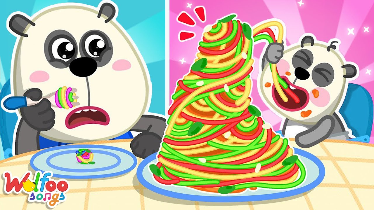 How to Properly Share Pasta? | Big and Small Food Song | Wolfoo Nursery Rhymes & Kids Songs Series