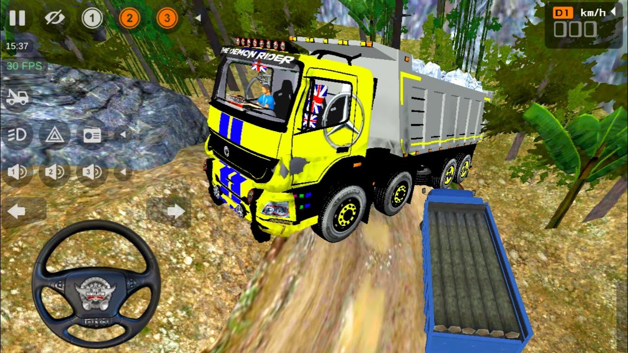 INDIAN BROKEN OFF ROAD 😯 BHARTH BENZ TIPPER TRUCK DRIVING | BUS SIMULATOR INDONESIA (Part 10) 2026