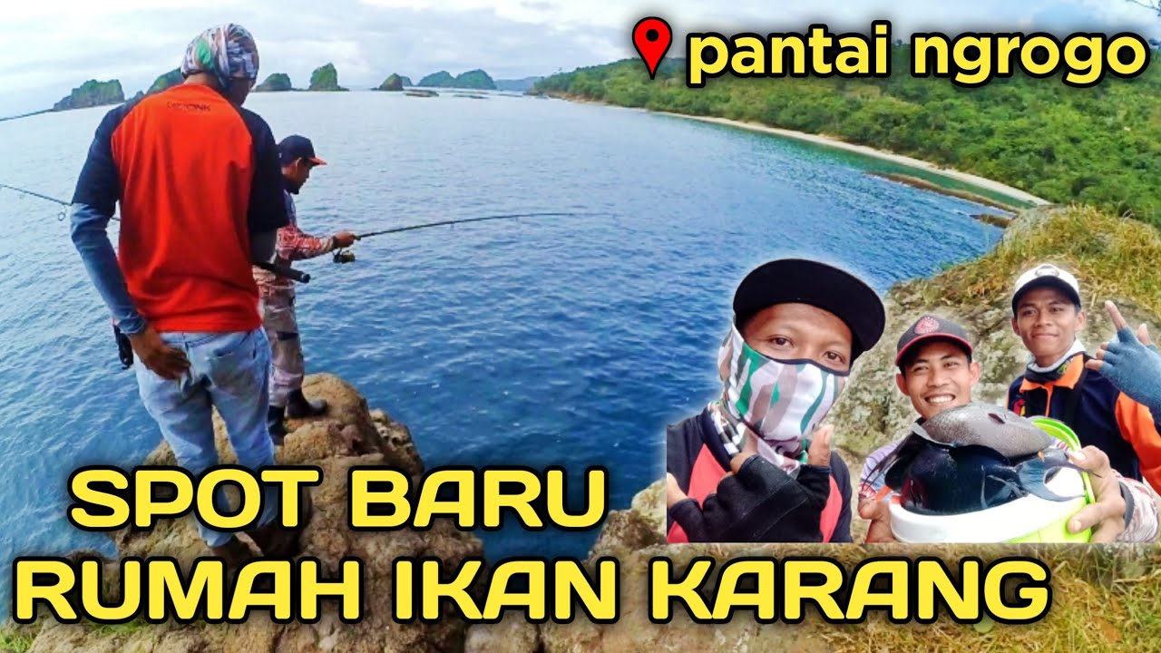 MANCING PINGGIRAN DI SPOT BARU PESTA STRIKE IKAN KARANG - PANTAI NGROGO TRENGGALEK