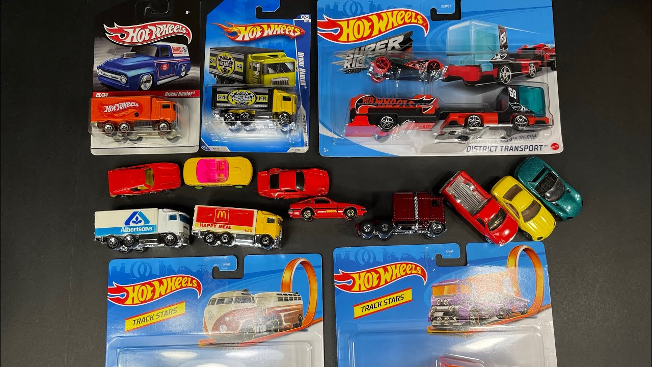 Unboxing Hot Wheels Super Rigs & Tracks Stars Diecast Trucks Cars #markystoyworld