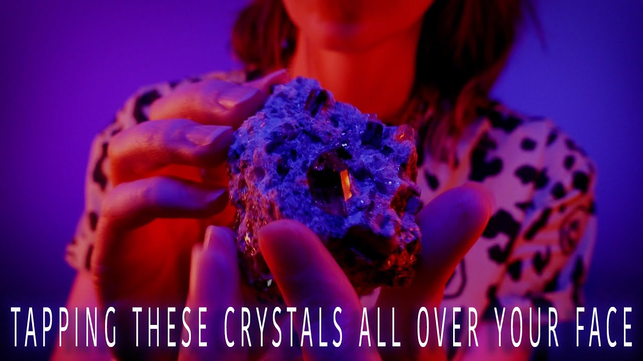 ASMR Crystal | Tapping | Brushing | Scratching | Sweeping | No Talking